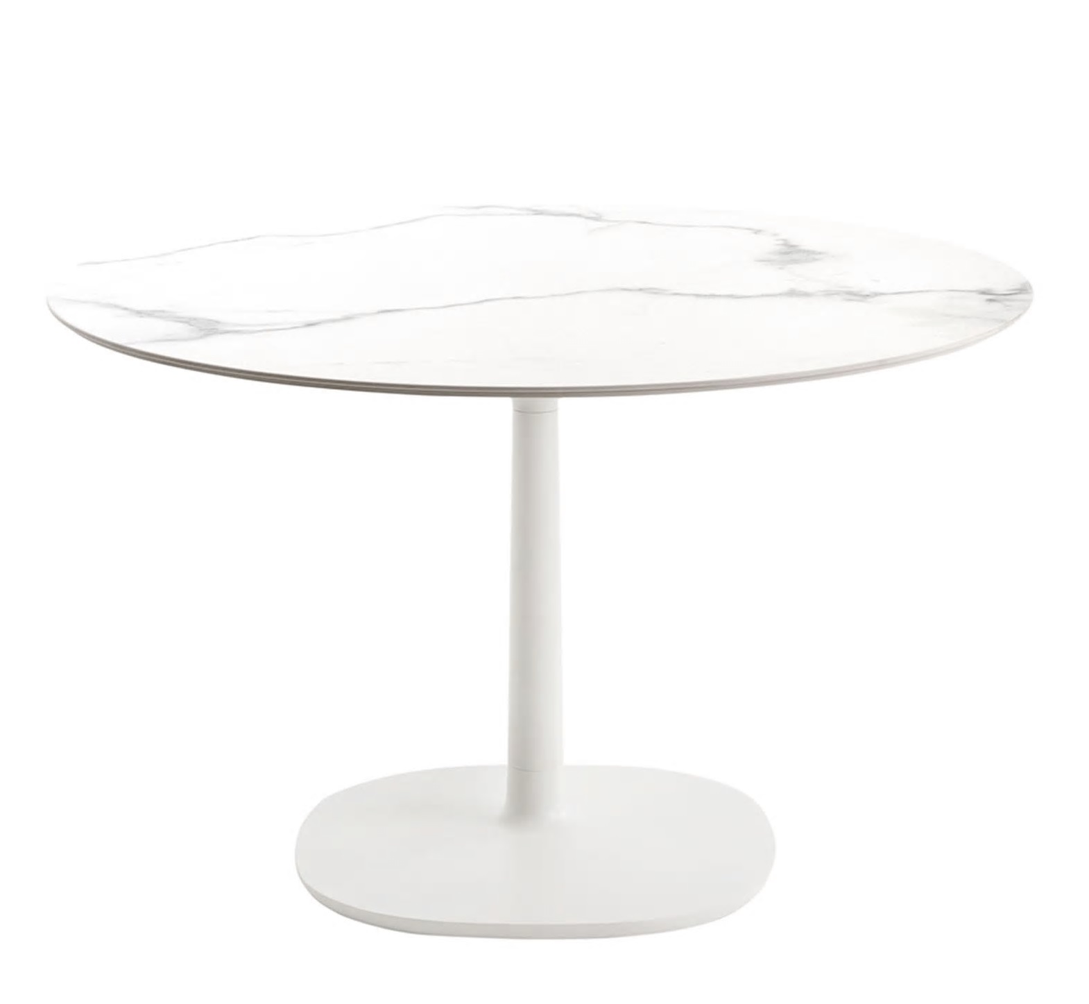 Multiplo Base Grande/Tablero Redondo Marmol 135x74